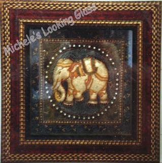 Ornate frame works well with this 3D needle art