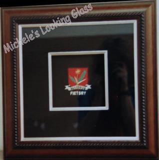 Badge framed