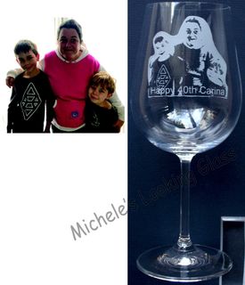 on wine glass